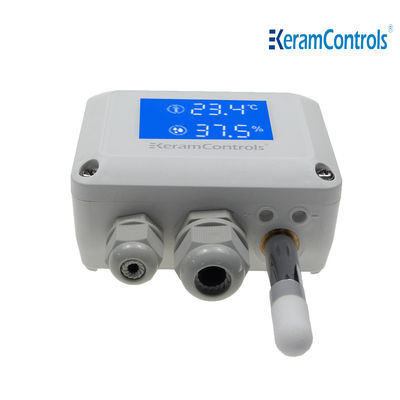 เครื่องส่งสัญญาณความชื้นอุณหภูมิจอแสดงผล LED 16-30V