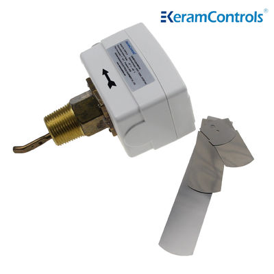 OEM IP65 สวิตช์การไหลของของเหลวทองเหลือง 24V 15A สำหรับเครื่องปรับอากาศทำความร้อน