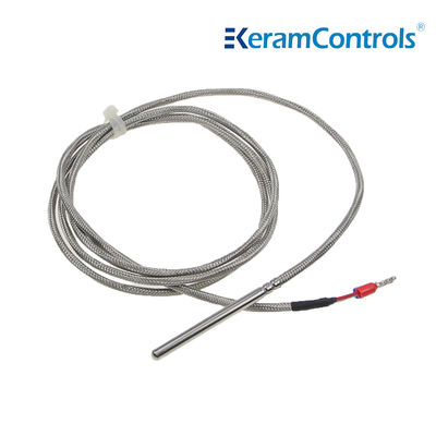 PT100 PT1000 เครื่องตรวจจับอุณหภูมิกันน้ํา 3 สาย 30mm