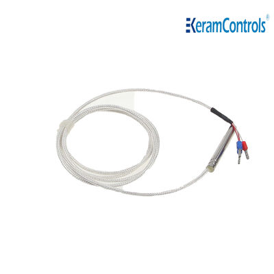 ซิลิโคน PT1000 PT100 เซ็นเซอร์อุณหภูมิ 3 Wire
