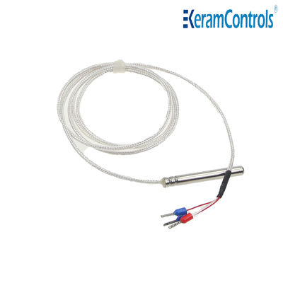 ซิลิโคน PT1000 PT100 เซ็นเซอร์อุณหภูมิ 3 Wire