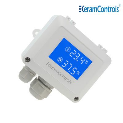 0-100%RH เครื่องส่งสัญญาณความชื้นอุณหภูมิระบบ HVAC เซ็นเซอร์อุณหภูมิดิจิตอล