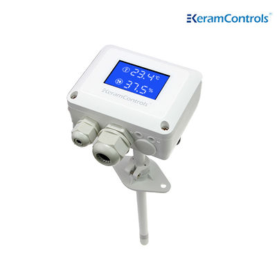 4-20mA IP65 ความดันอุณหภูมิความชื้นเซนเซอร์ติดตั้งท่ออากาศ