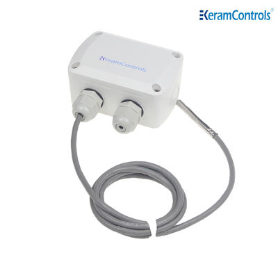 ตัวตรวจสอบเซ็นเซอร์อุณหภูมิห้อง IP65 กันฝุ่น 2 สายเชื่อมต่อ