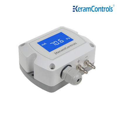 -100 ~ 100pa จอแสดงผล LCD เครื่องส่งสัญญาณความแตกต่างของความดันสำหรับ HVAC