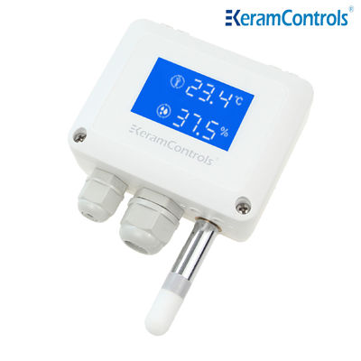0-100%RH เครื่องส่งสัญญาณความชื้นอุณหภูมิระบบ HVAC เซ็นเซอร์อุณหภูมิดิจิตอล